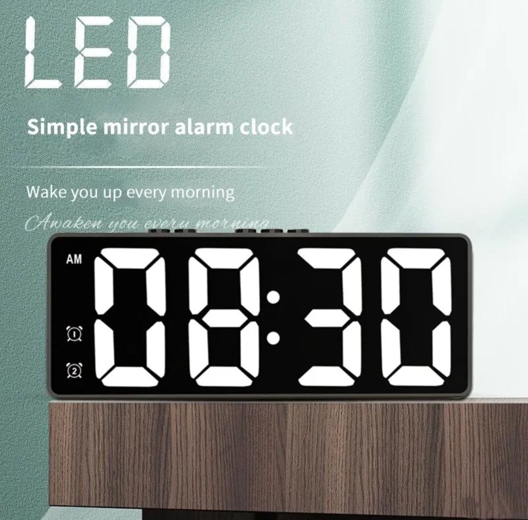 Zegar LED, cyfrowy, alarm budzik, temperatura