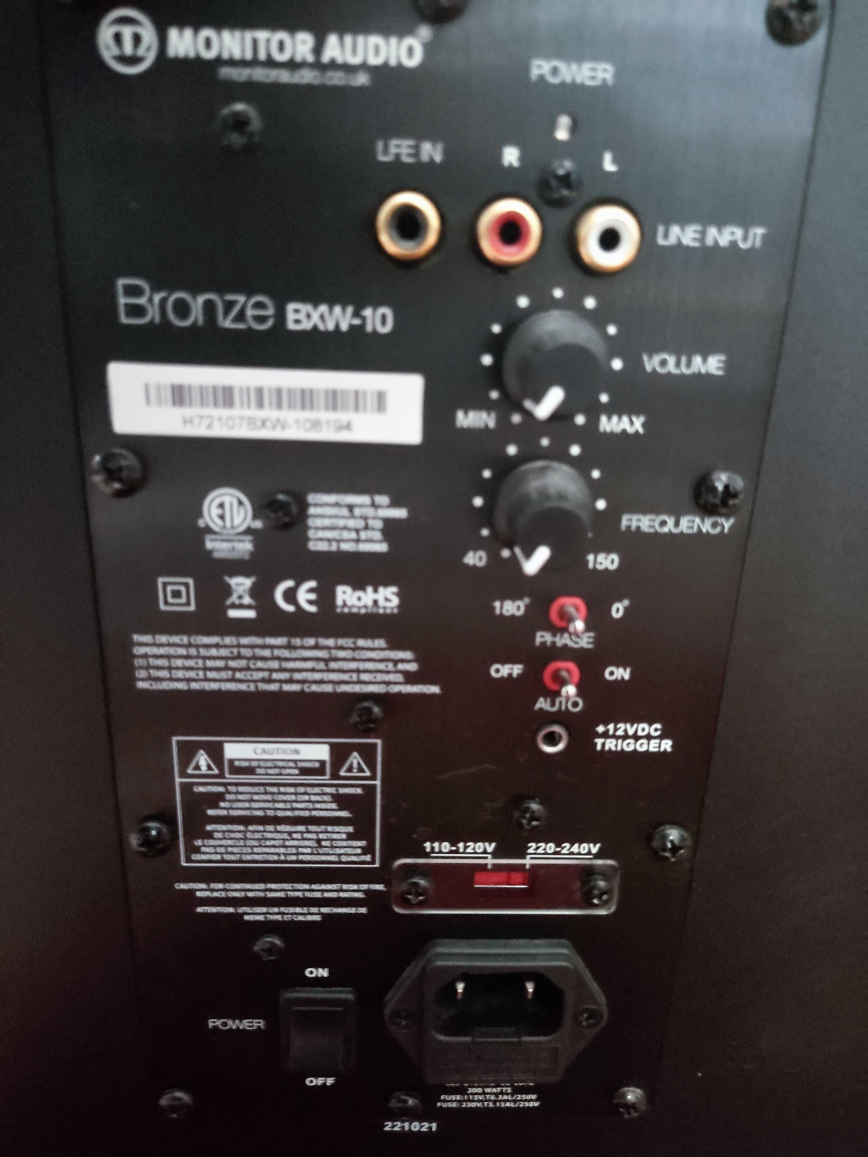 monitor audio 5.1 bronze bxw-10