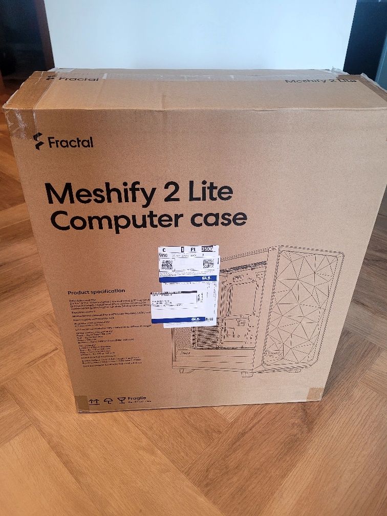 Obudowa Fractal Design Meshify 2 Lite TG Light Tint z oknem. NOWA!