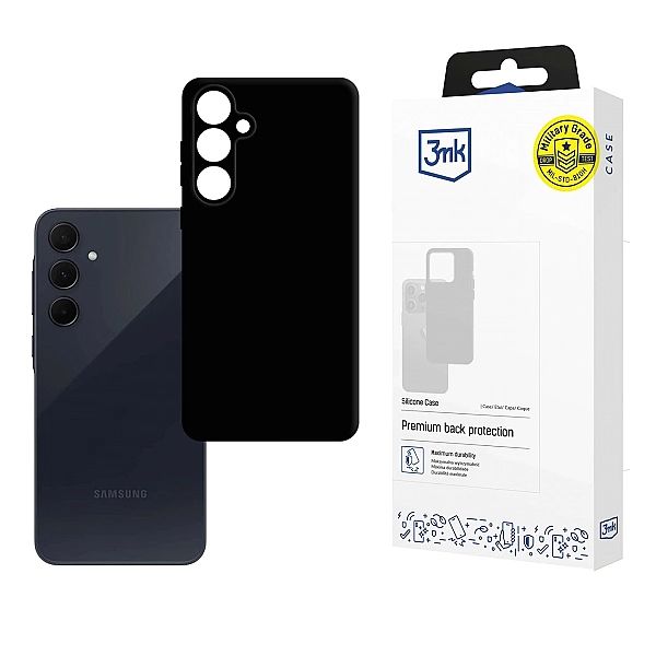 Etui 3mk Silicone Case na Samsung Galaxy A35/5G - czarne