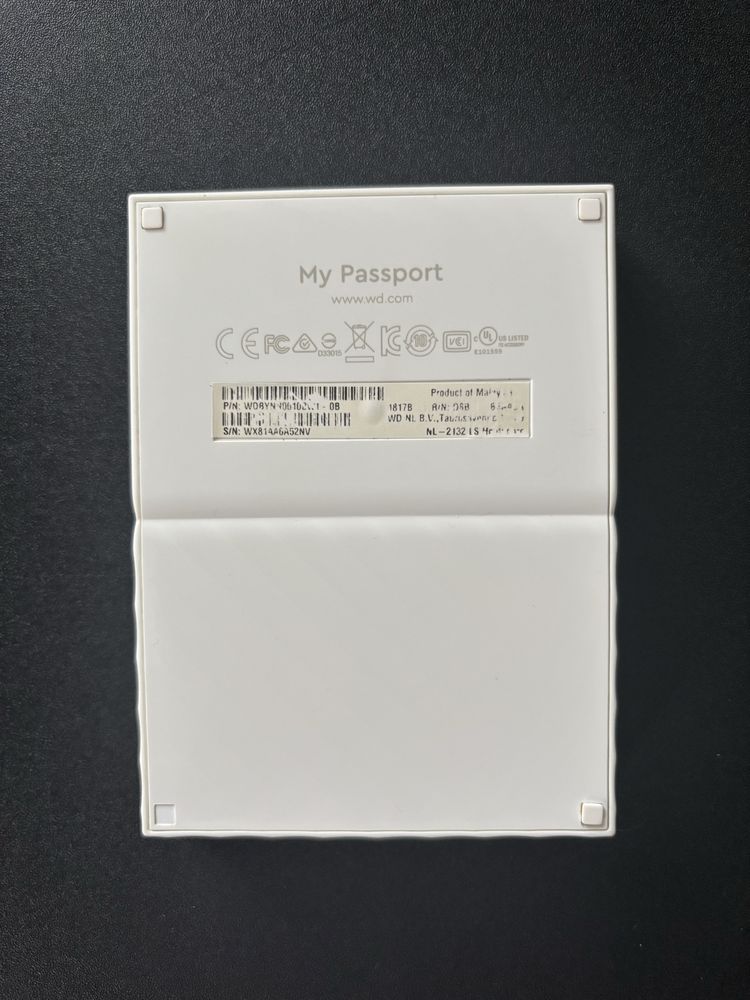 Компактний зовнішній накопичувач WD My Passport 1 TB