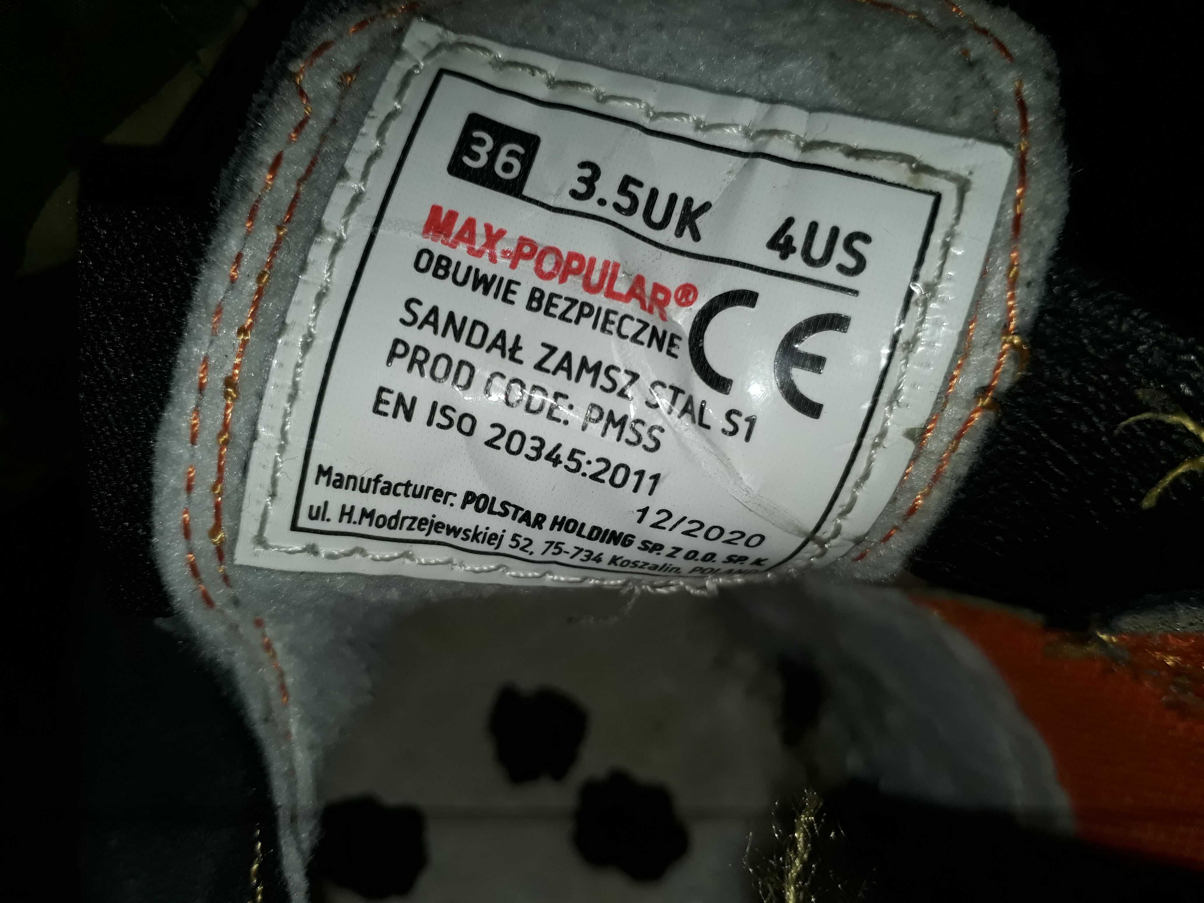 Sandaly robocze roz 36