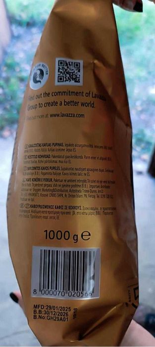 Kawa Lavazza ORO / ROSSA / CREMA AROMA – Sprzedaz  paletowa