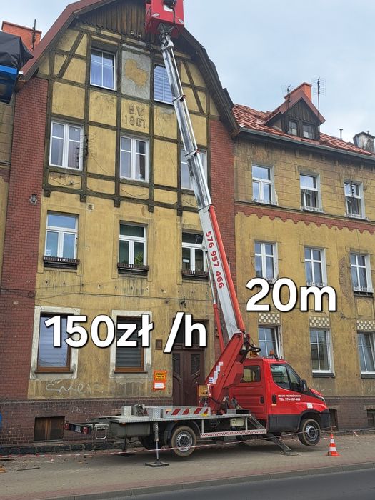 Podnośnik koszowy 20m ,zwyżka wynajm