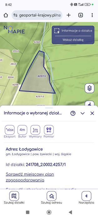 Działka budowlana 21 arów cisza i spokój