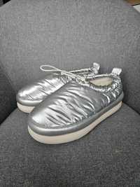 Ugg srebrne buty kapcie ciapy pantofle