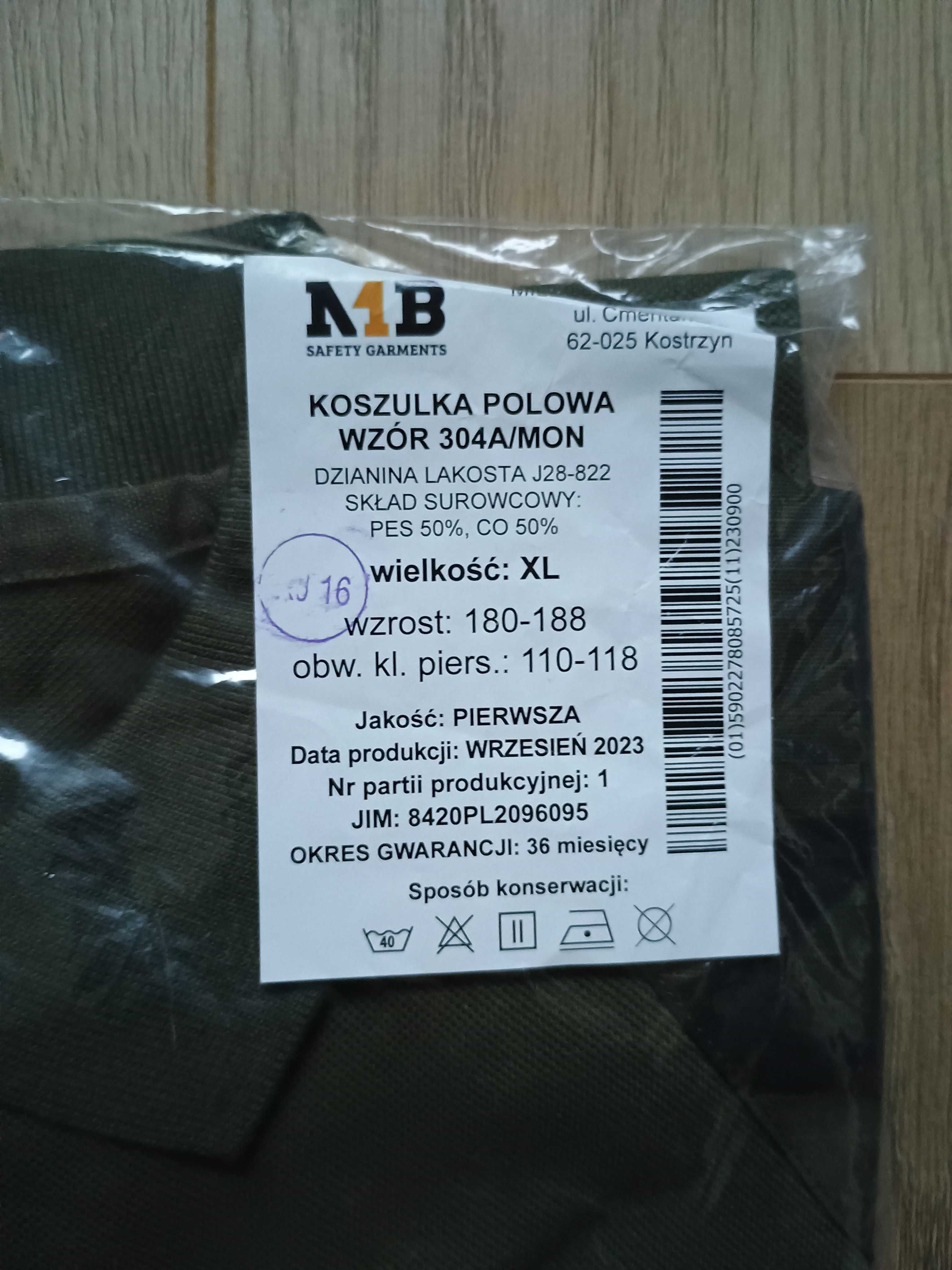 Koszulka polo polówka polowa Wojska Polskiego 304A/MON rozmiar XL