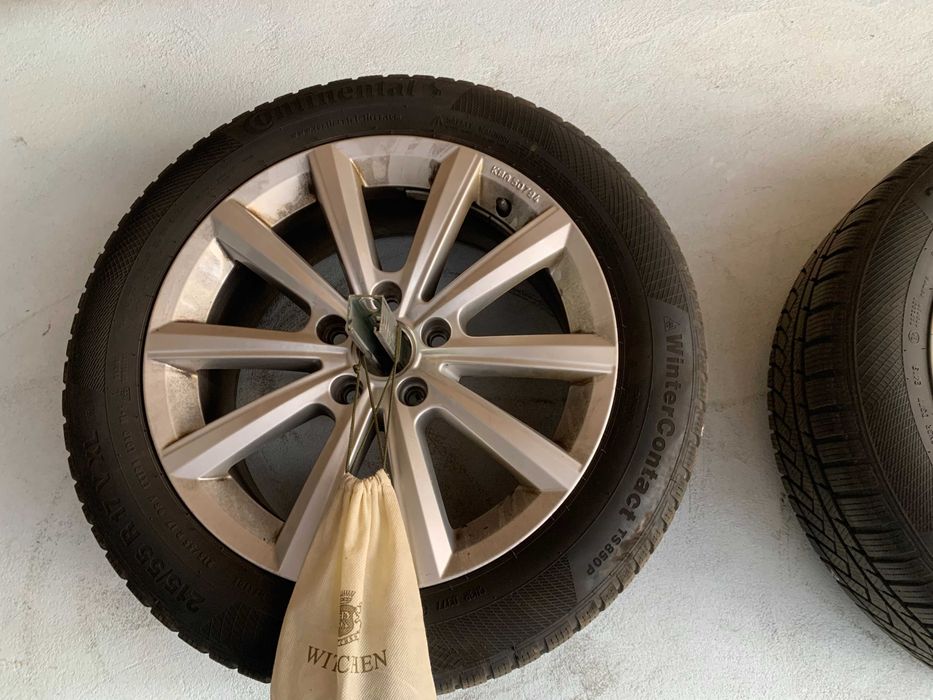 Koła zimowe VW 215/55 R17 Continental