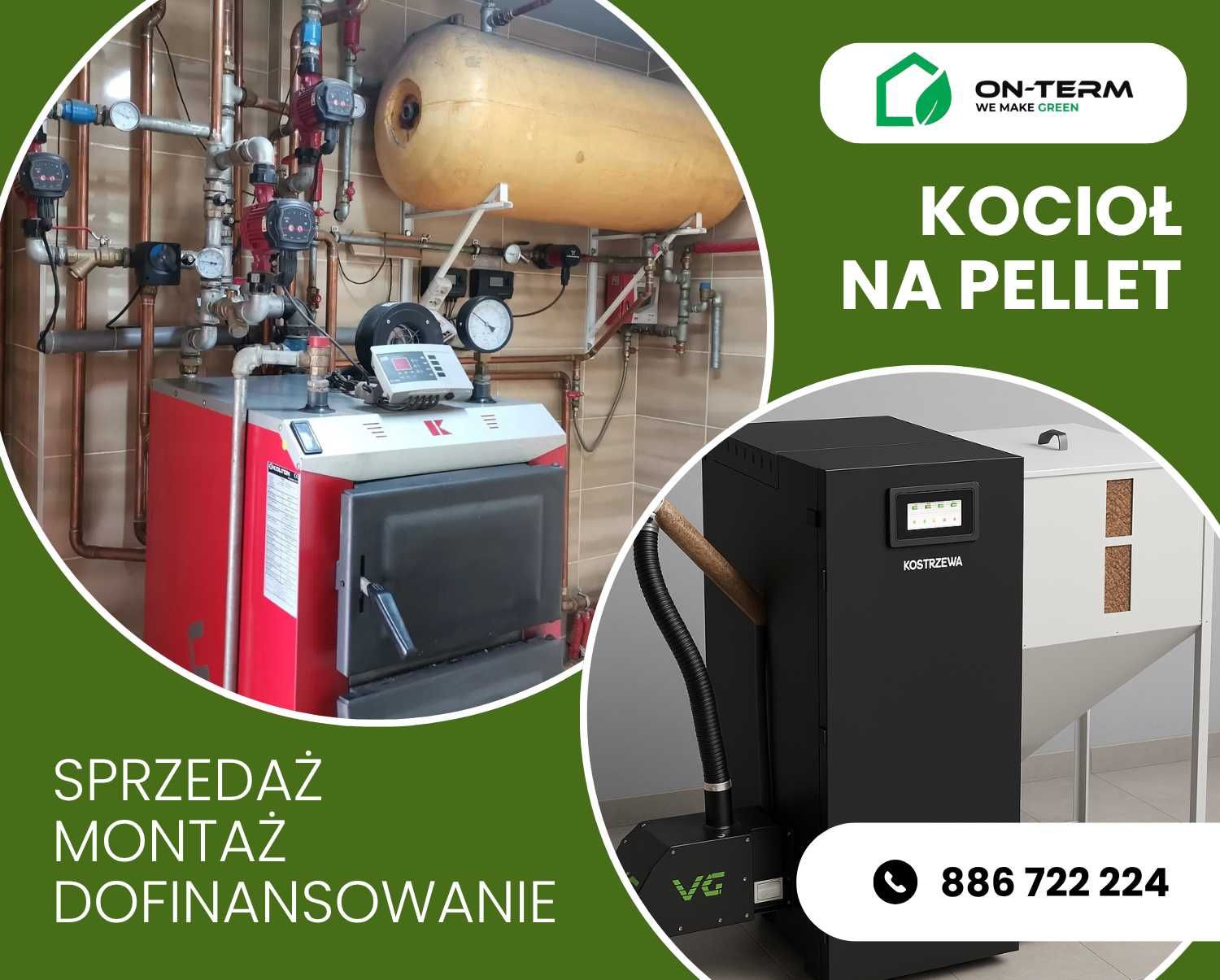 Piec na pellet Z MONTAŻEM Defro Delta EkoPell 20 kW 5kl kocioł pellet