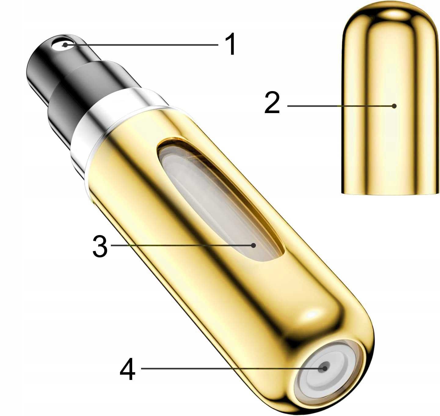 Buteleczka na perfumy fiolka atomizer zaworek 5ml