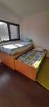Cama de solteiro dupla com gavetão