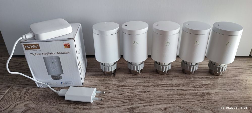 Zestaw głowic termostatycznych Tuya Zigbee