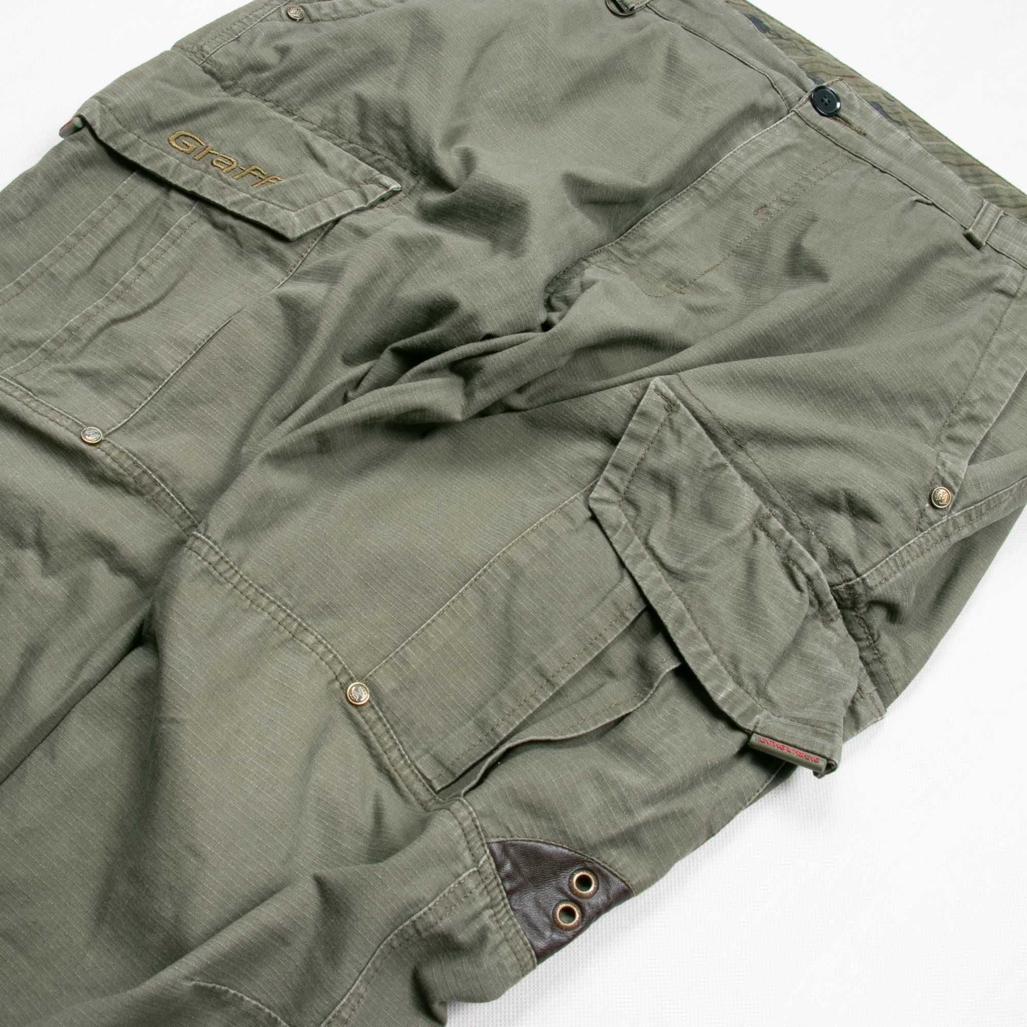 Graff spodnie myśliwskie cargo XL khaki