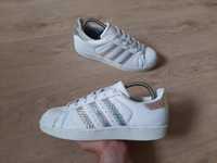 Модные женские белоснежные кроссовки Adidas superstar оригинал