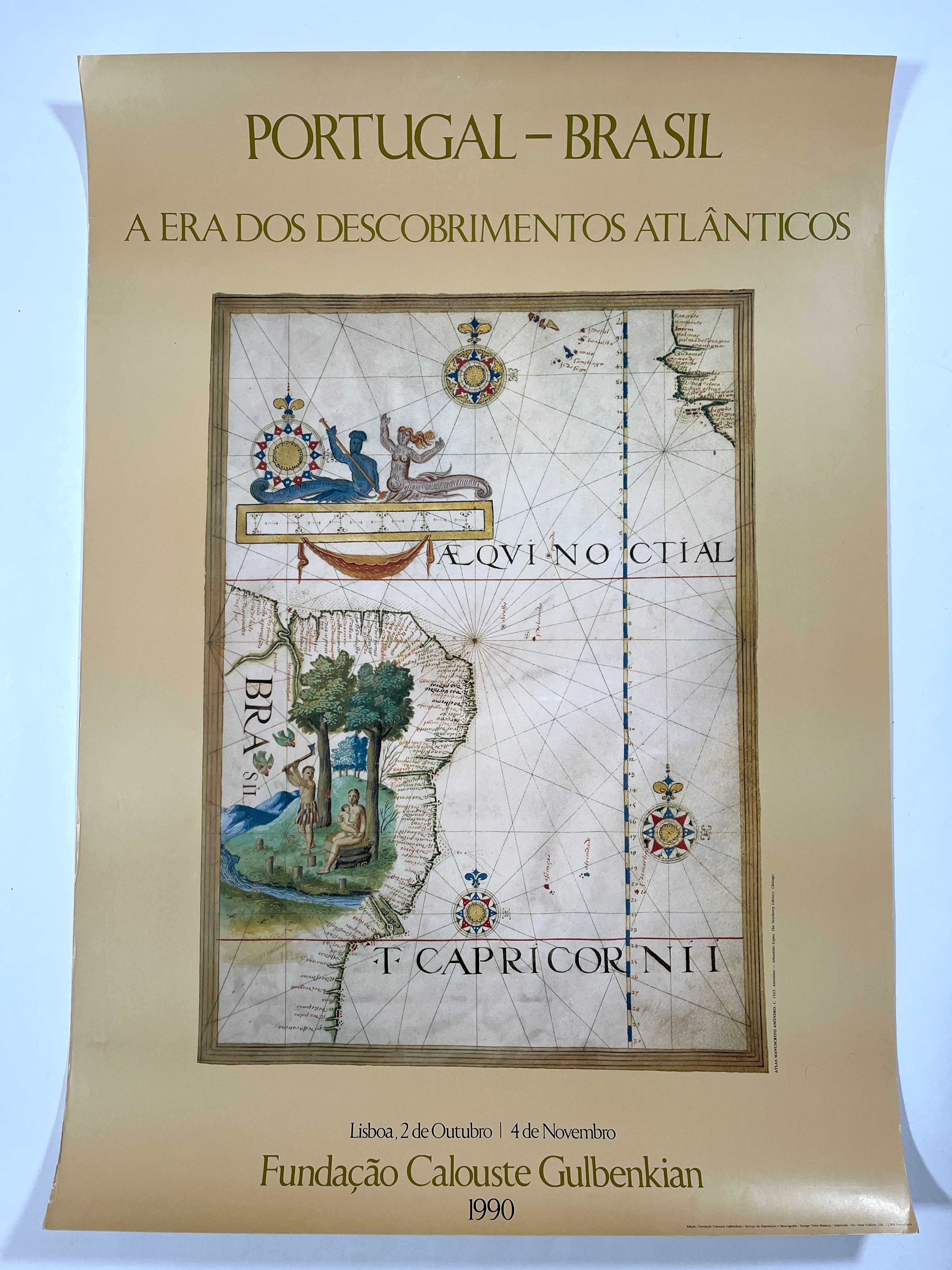 Cartaz Portugal-Brasil A Era dos Descobrimentos Atlânticos Gulbenkian