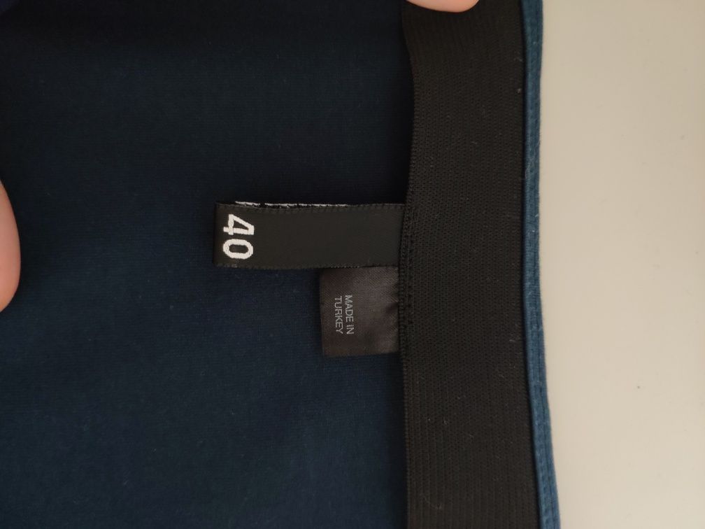 Mini spódnica/spódniczka H&M granatowa. Rozm 40/L