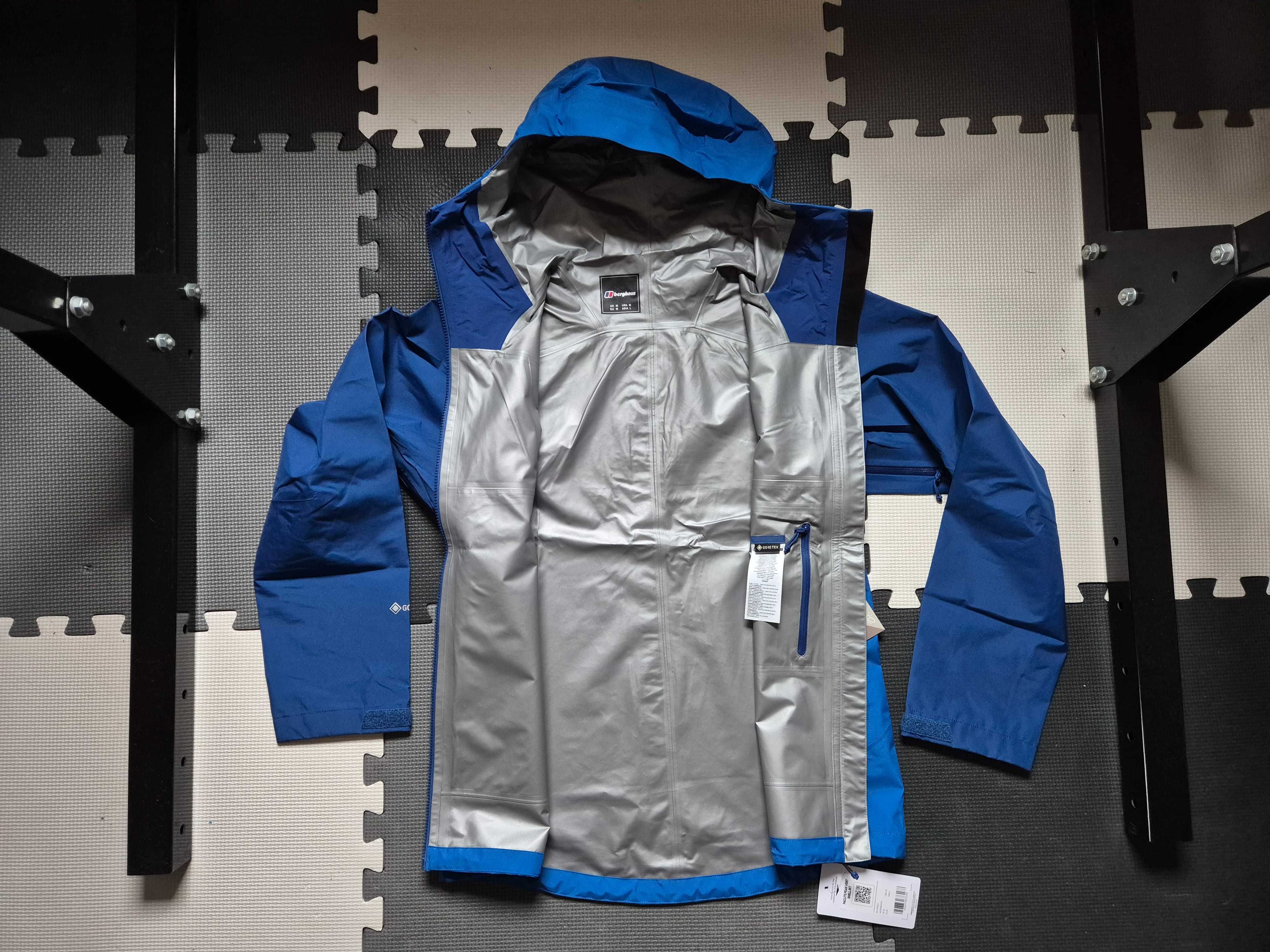 Nowa męska kurtka przeciwdeszczowa membranowa górska goretex Berghaus