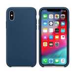 Soft Color Case Elastyczne  Matowe Etui Do Iphone X/ Xs Granatowy