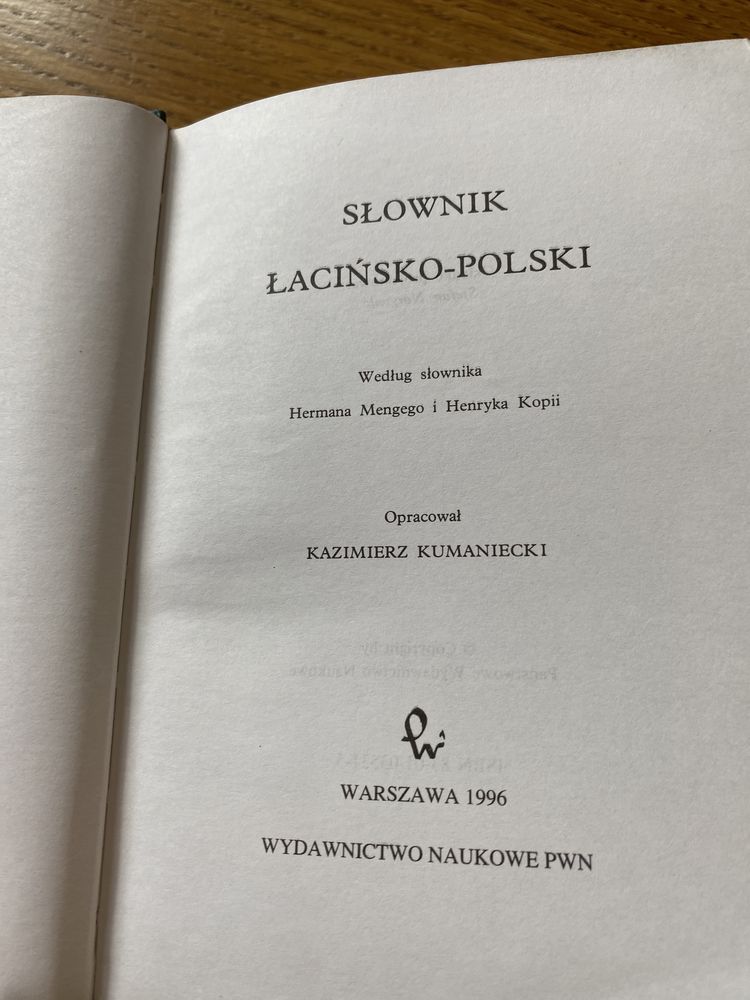 Słownik łacińsko polski