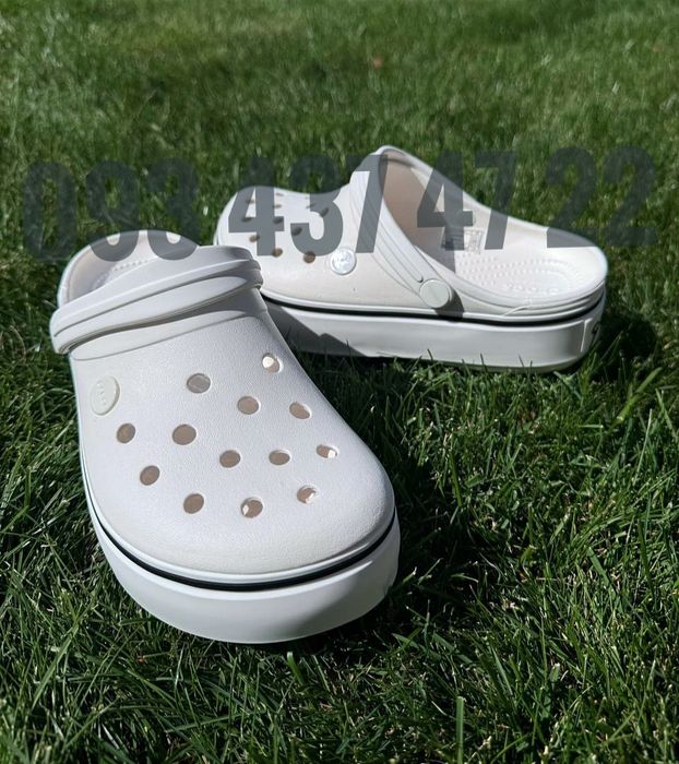 Жіночі крокси на платформі Crocs Crocband Platform Ідеальні Crocs Clog