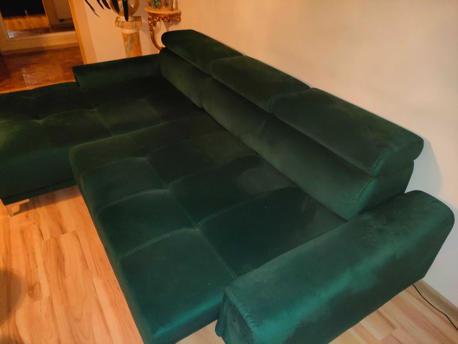 Wypoczynek narożnik, fotel i pufy