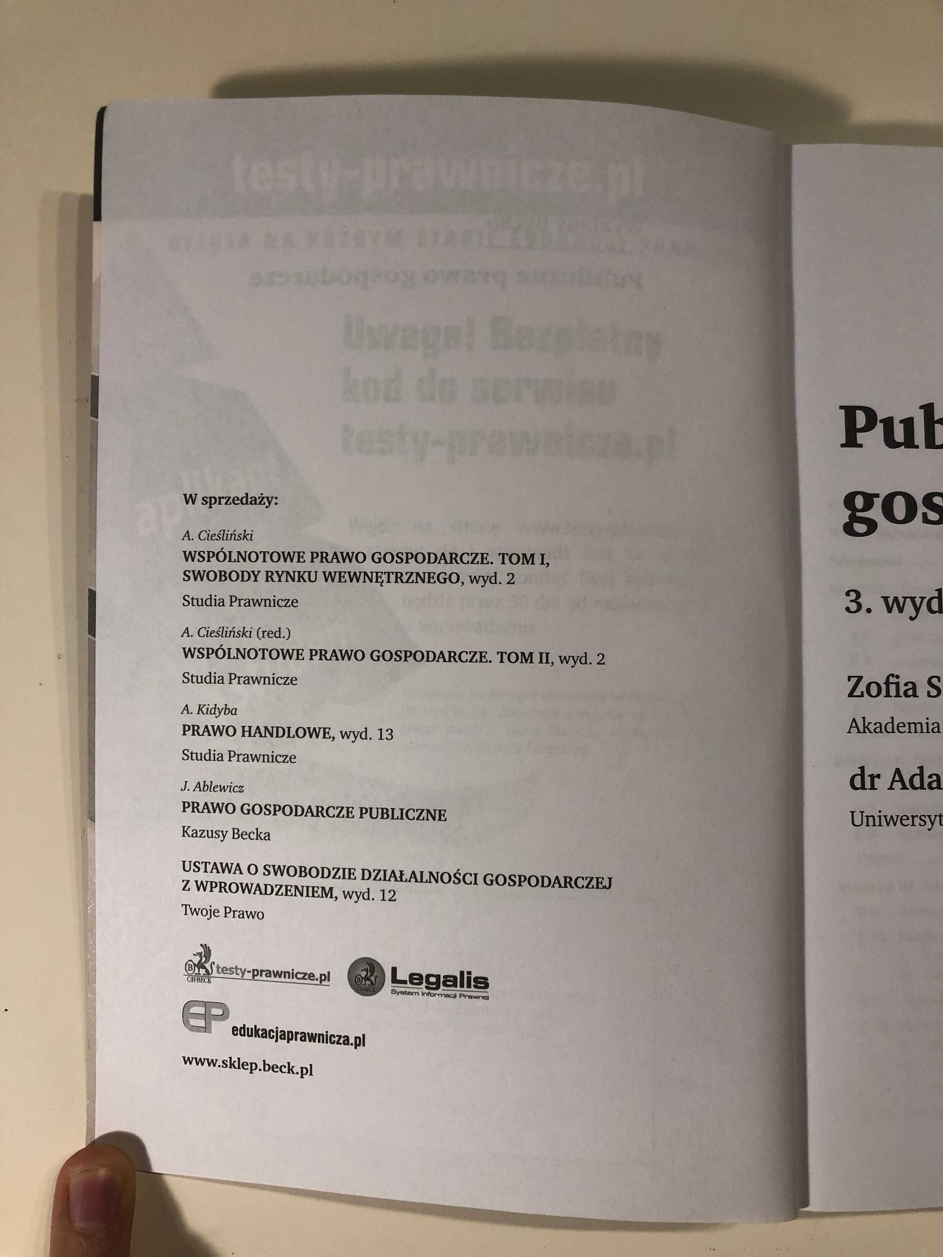 Publiczne prawo gospodarcze wyd. 3 (Snażyk Z., Szafrański A.)