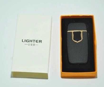 Зажигалка подарочная электрическая Lighter 712 спиральная USB