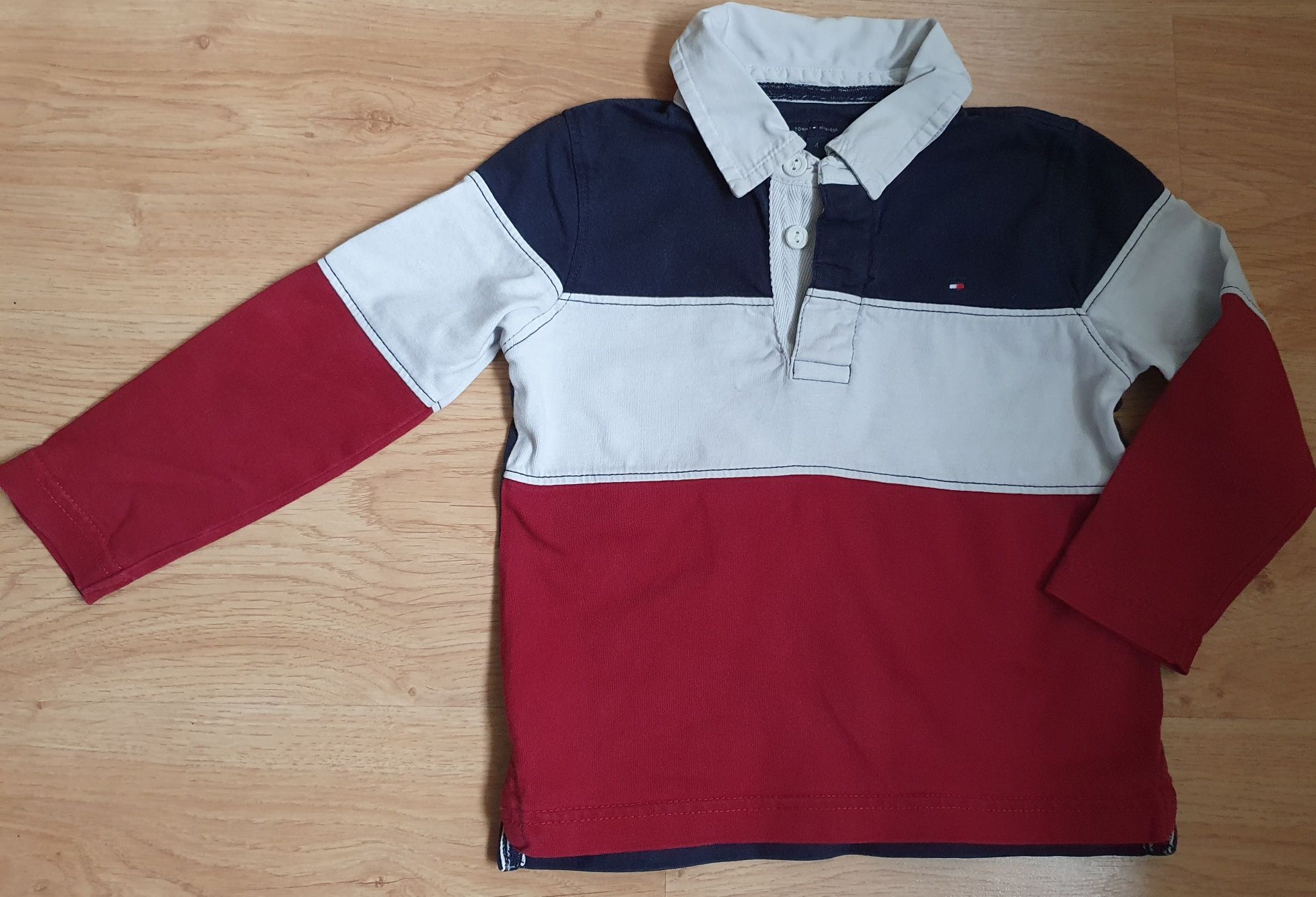 Koszulka polo z długim rękawem marki Tommy Hilfiger (104cm)