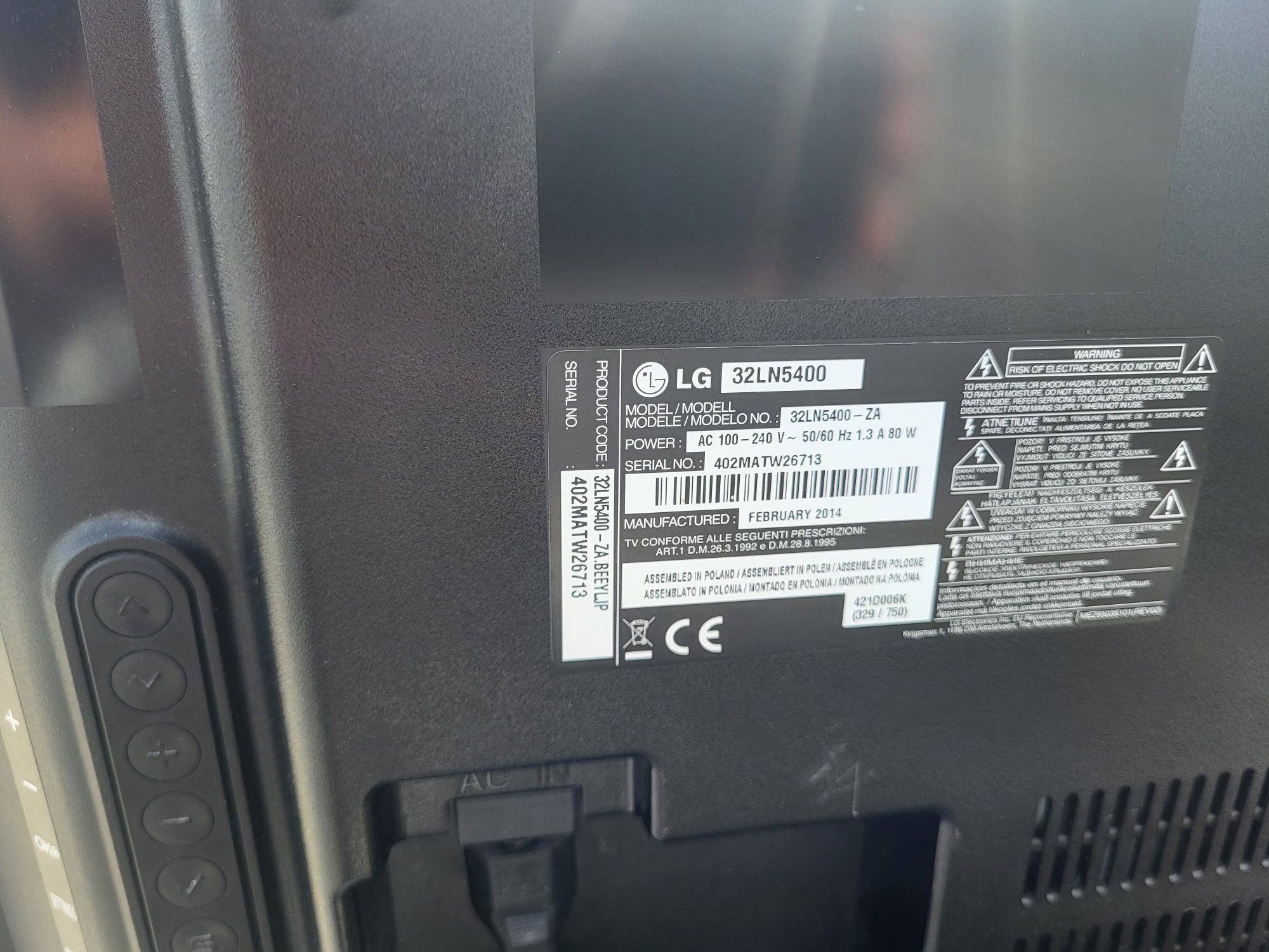 Telewizor 32"       Lg32LN5400 full hd