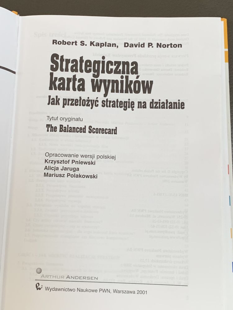 Książka Strategiczna Karta wyników