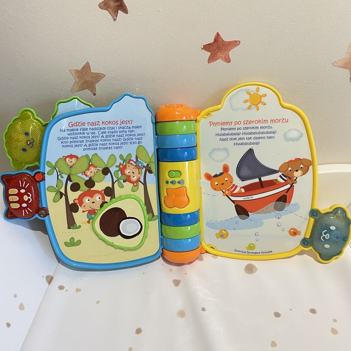 Vtech Książeczka bajeczka zabawka interaktywna świeci język polski