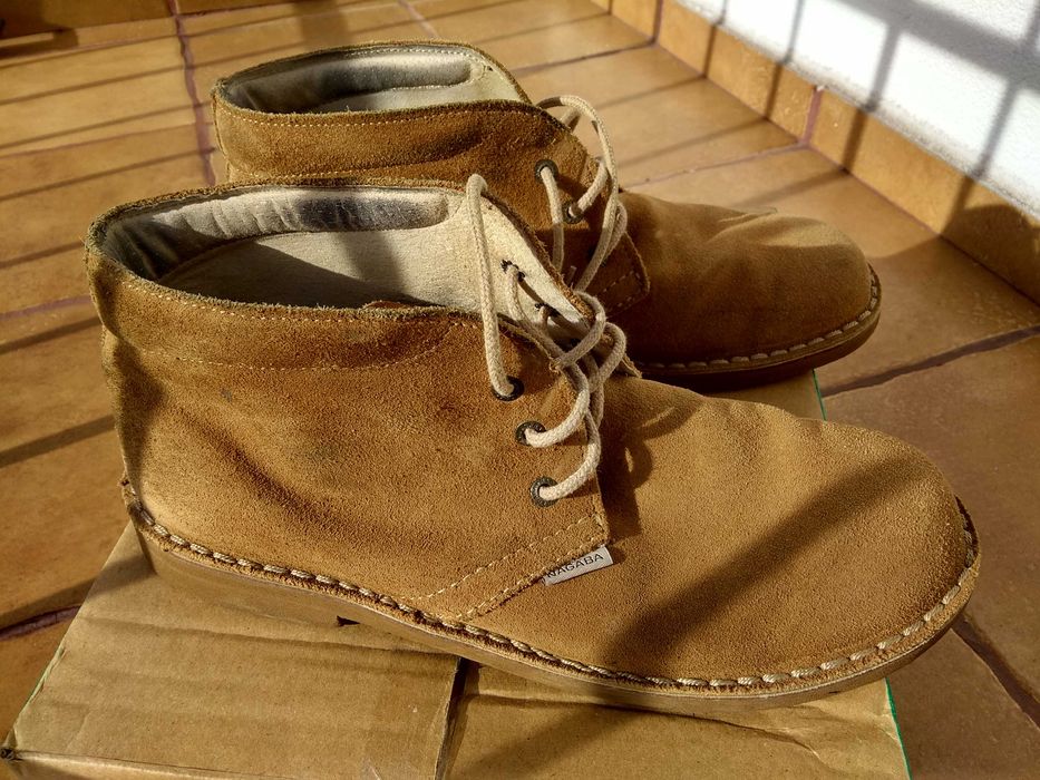 Męskie beżowe trzewiki / trapery NAGABA r.46