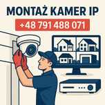 Montaż monitoring, kamery IP, CCTV - Wrocław, Brzeg Dolny & okolice
