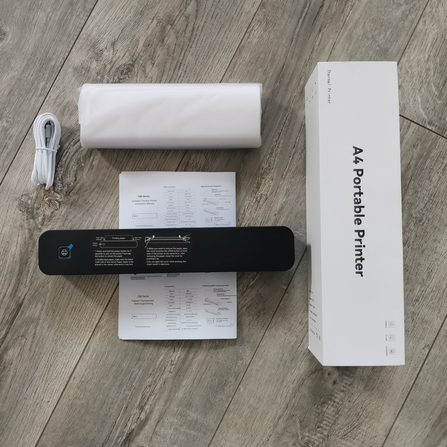 Тату принтер трансферний Bluetooth/USB, iOS/Andriod/Win/MacOS/ChromeOS