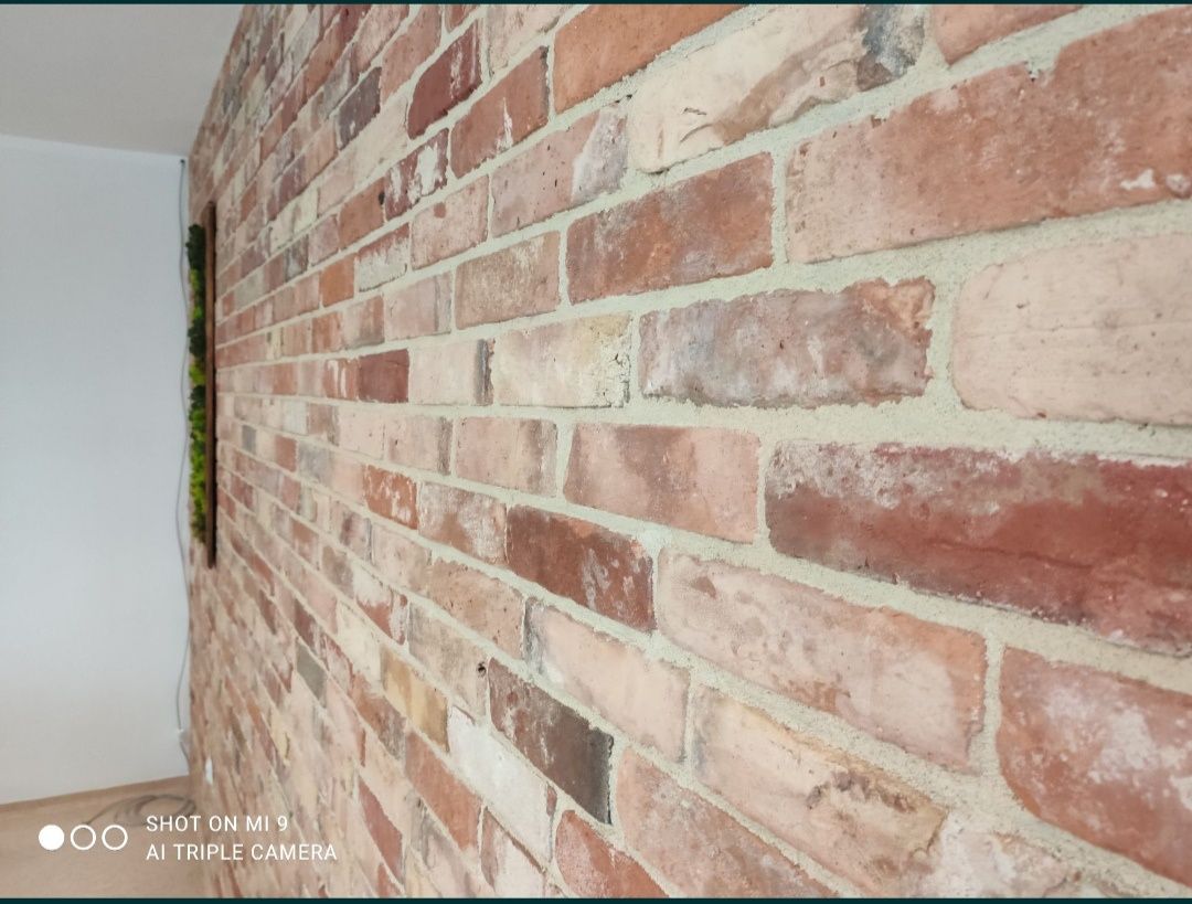 Stara cegła na ścianę retro loft