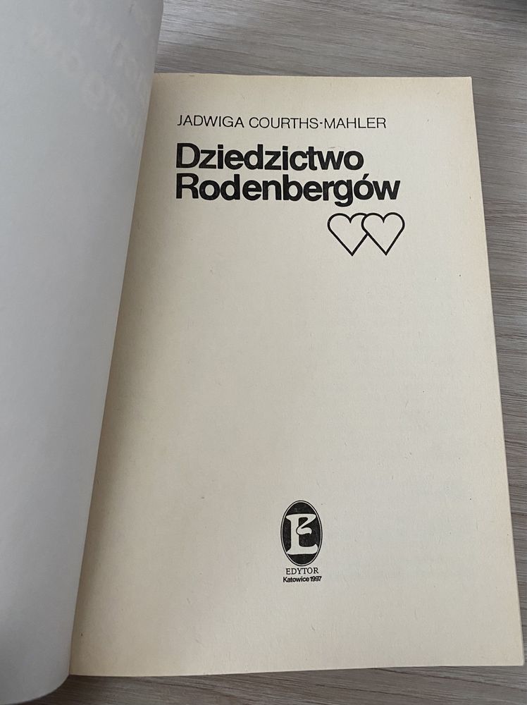 Książka Dziedzictwo Rodenbergów