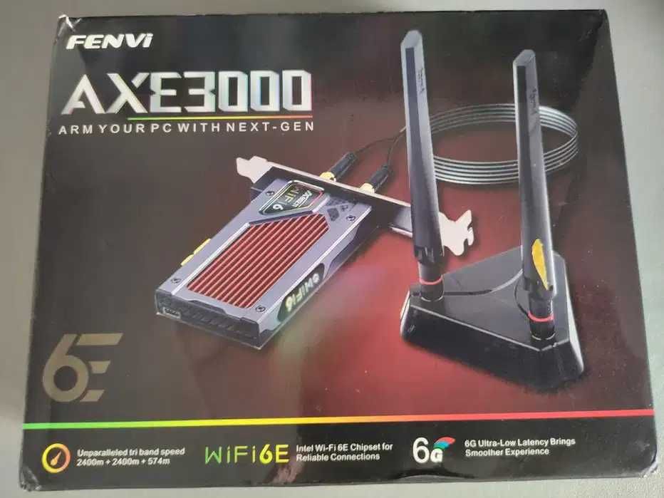 Адаптер вайфай Fenvi FV-AXE3000RGB AX210 Wifi 6E BT5.2 для ПК
