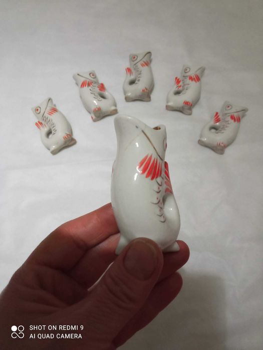 Сервіз рибки (синій і білий)