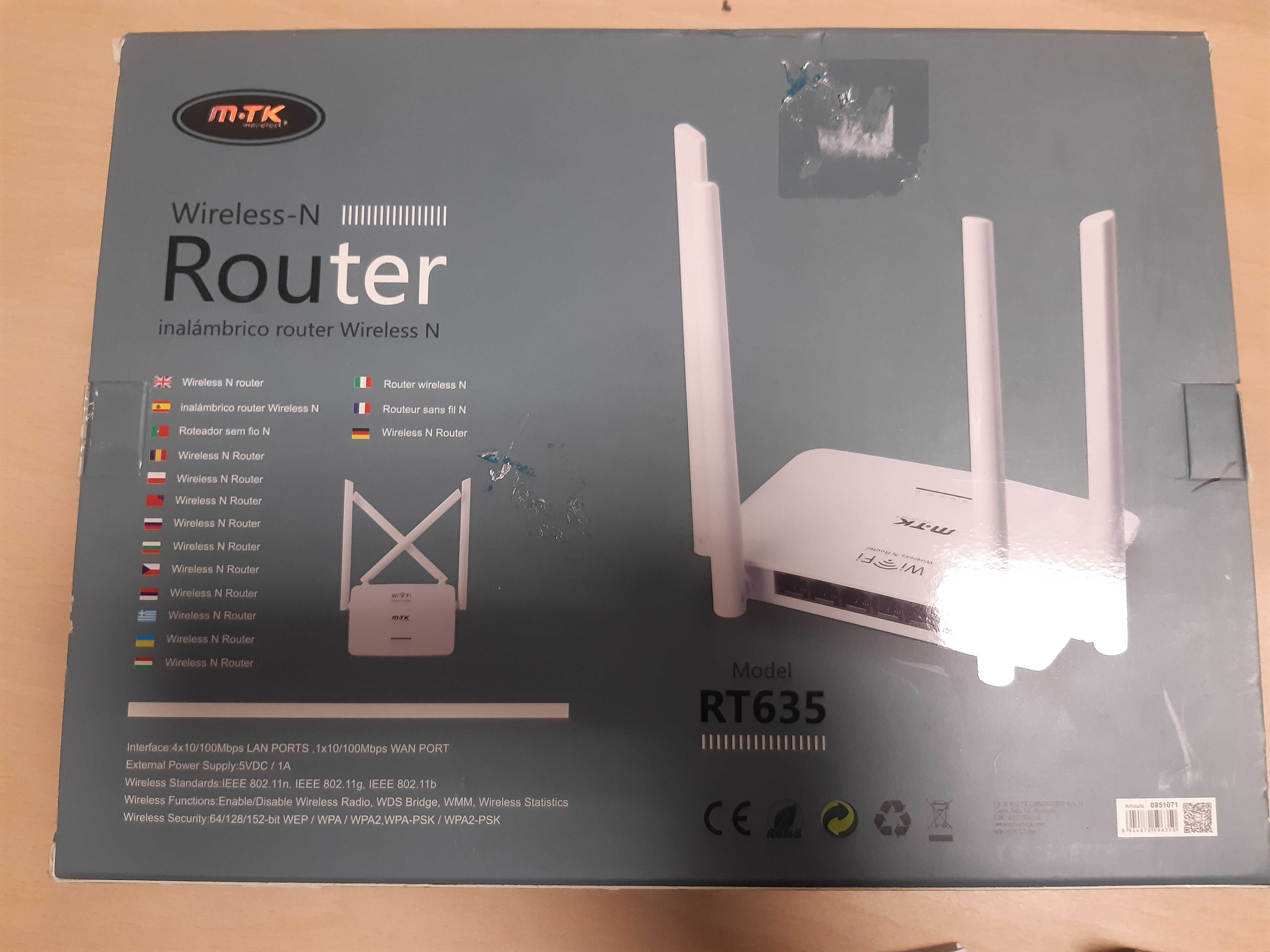 m-tk router RT635 4 anteny wifi N