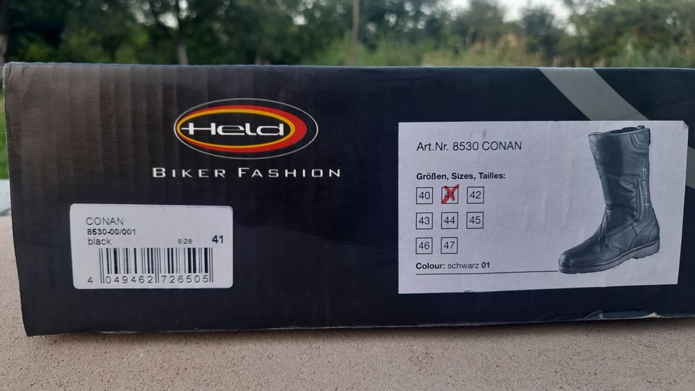 ЗАКРИТТЯ СКЛАДУ Мотоботинки ботинки Held сапоги 40 РОЗМІР