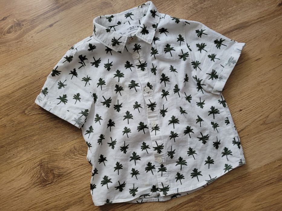 Zara koszula w palmy r.86