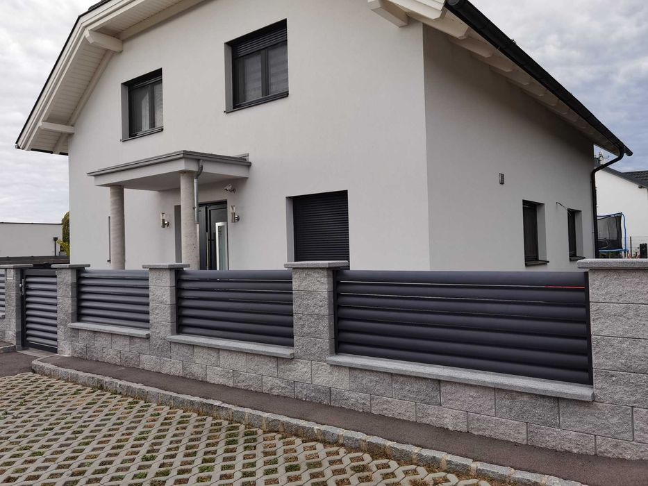 Nowoczesne bramy ogrodzeniowe aluminiowe na wymiar- Produkcja, Montaż