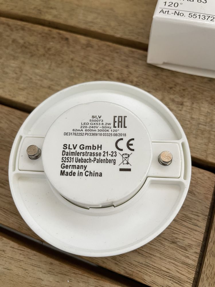 Zestaw Żarówka LED SLV GX53 NOWE!