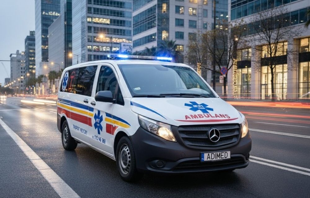 Wynajem ambulans Mercedes Vito 1789 A1 transport medyczny