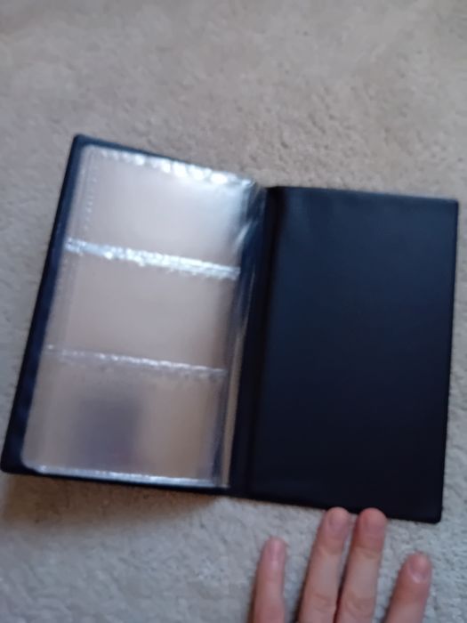 Wizytownik czarny na wizytówki