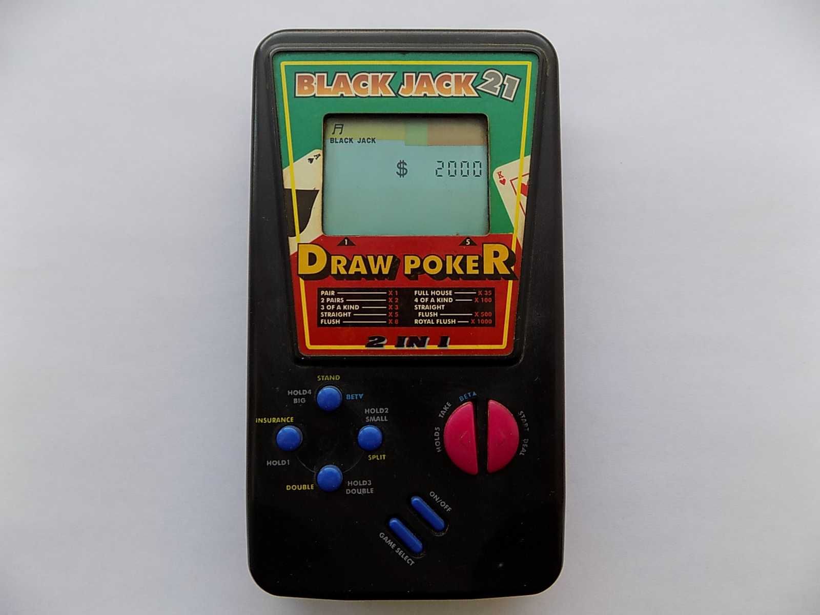 Электронная игра Black Jack 21 and Draw Poker 2 in1