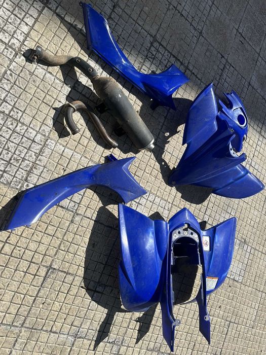 Plásticos yfz450 e pneus de estrada