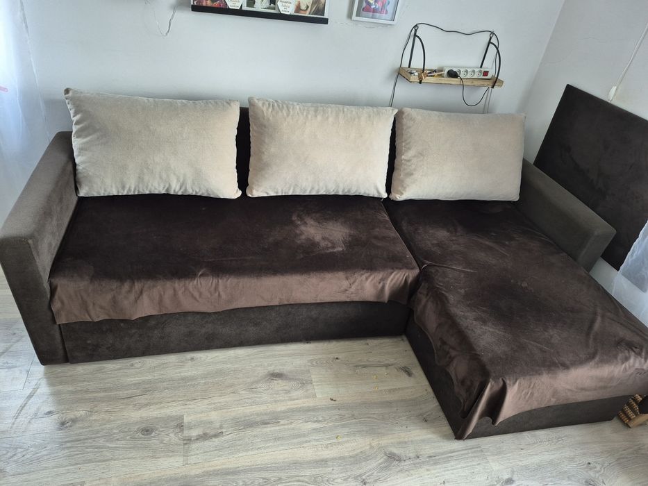 Sprzedam narożnik w kolorze czekolady