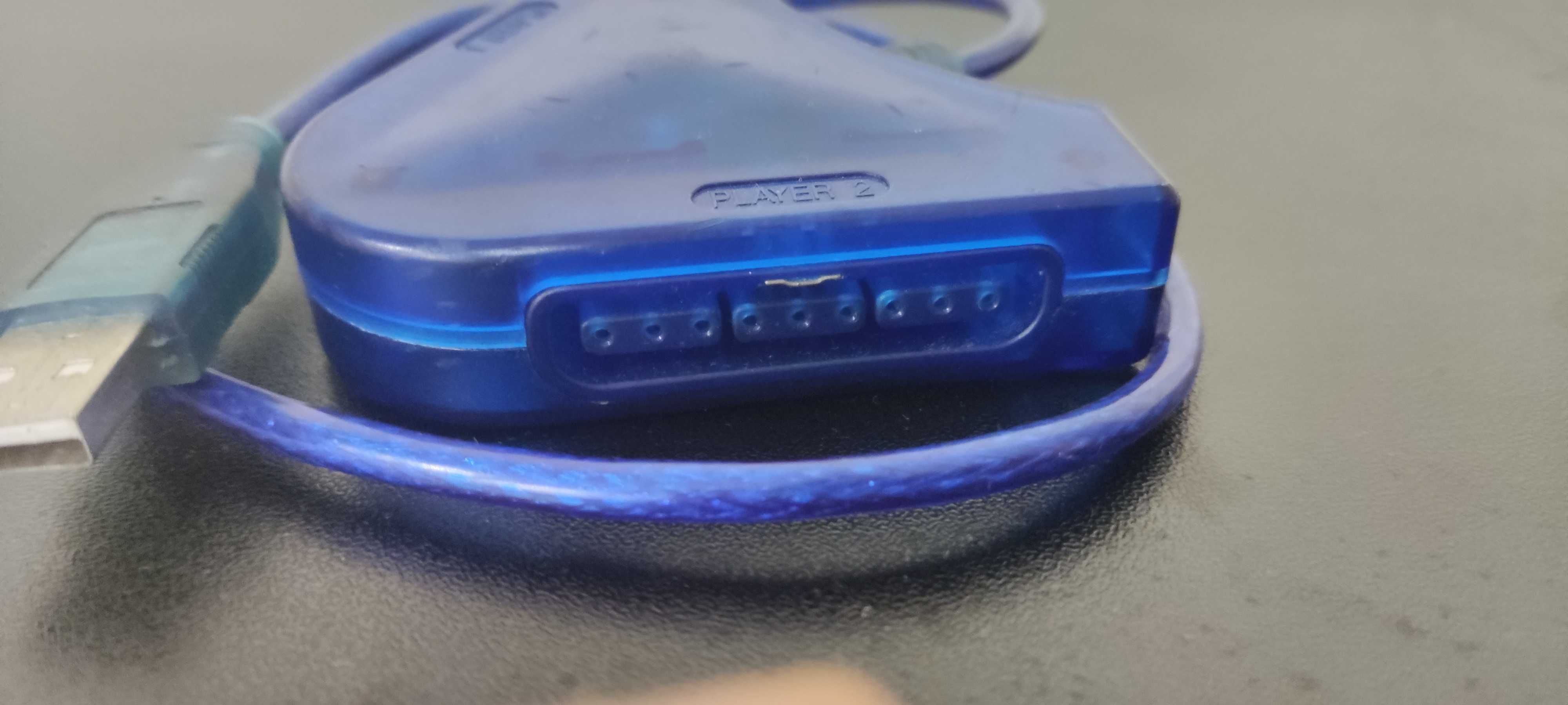 Adaptador USB para 2 comandos Playstation 2