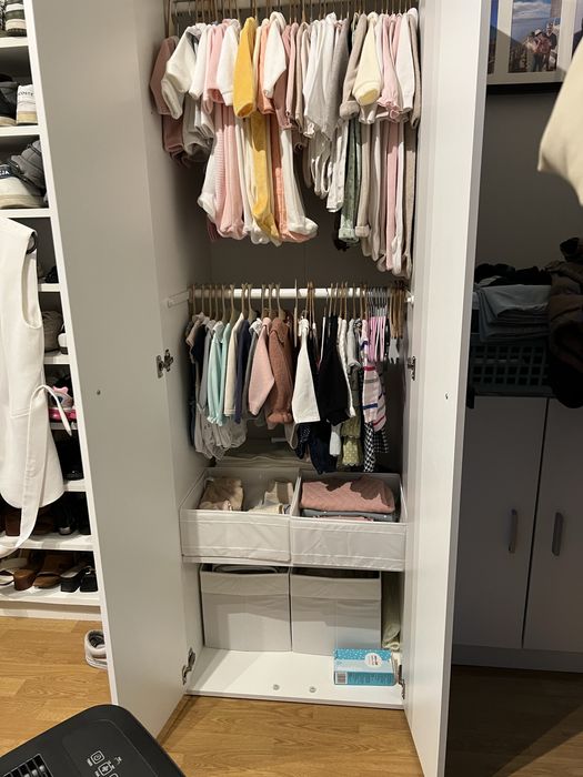 Roupeiro criança com barra de cabide extra